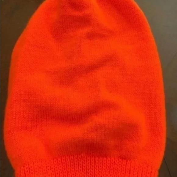 Stocking hat bright orange ski mask hunting - Picture 3 of 4